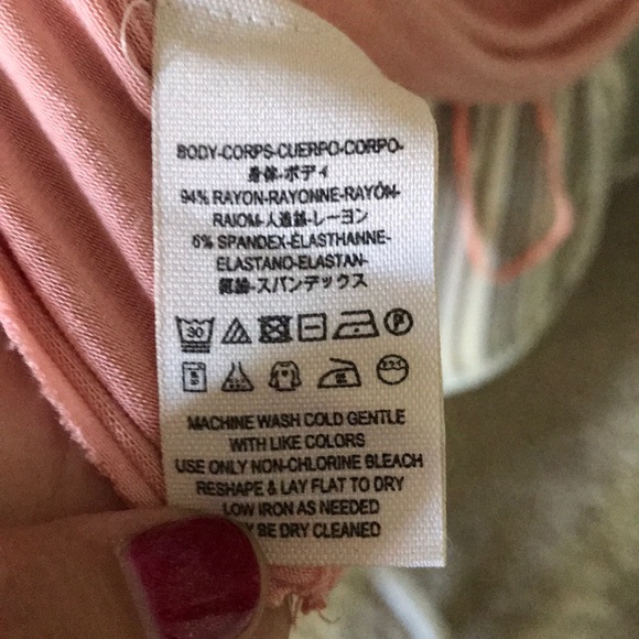 Free People Amelia Racerback Tank Peach - Picture 6 of 6